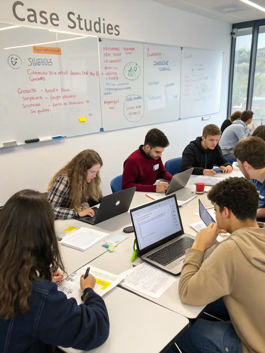 A group of students participating in a cybersecurity workshop, learning about ethical hacking and network security protocols.